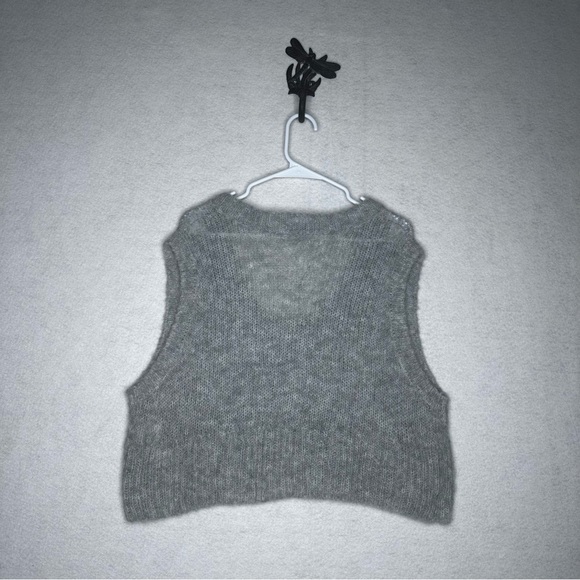 Free People Dream Maker Vest - Light Gray - Size L - Picture 2 of 3